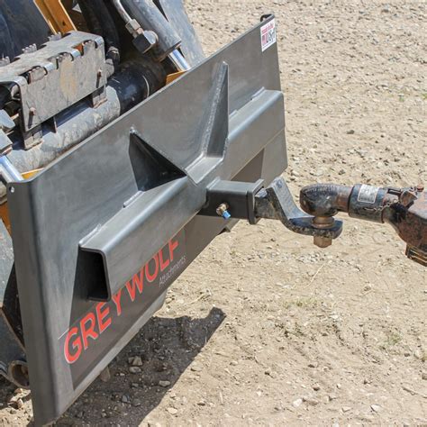 2in hitch reciver for skid steer|skid steer trailer hitch attachment.